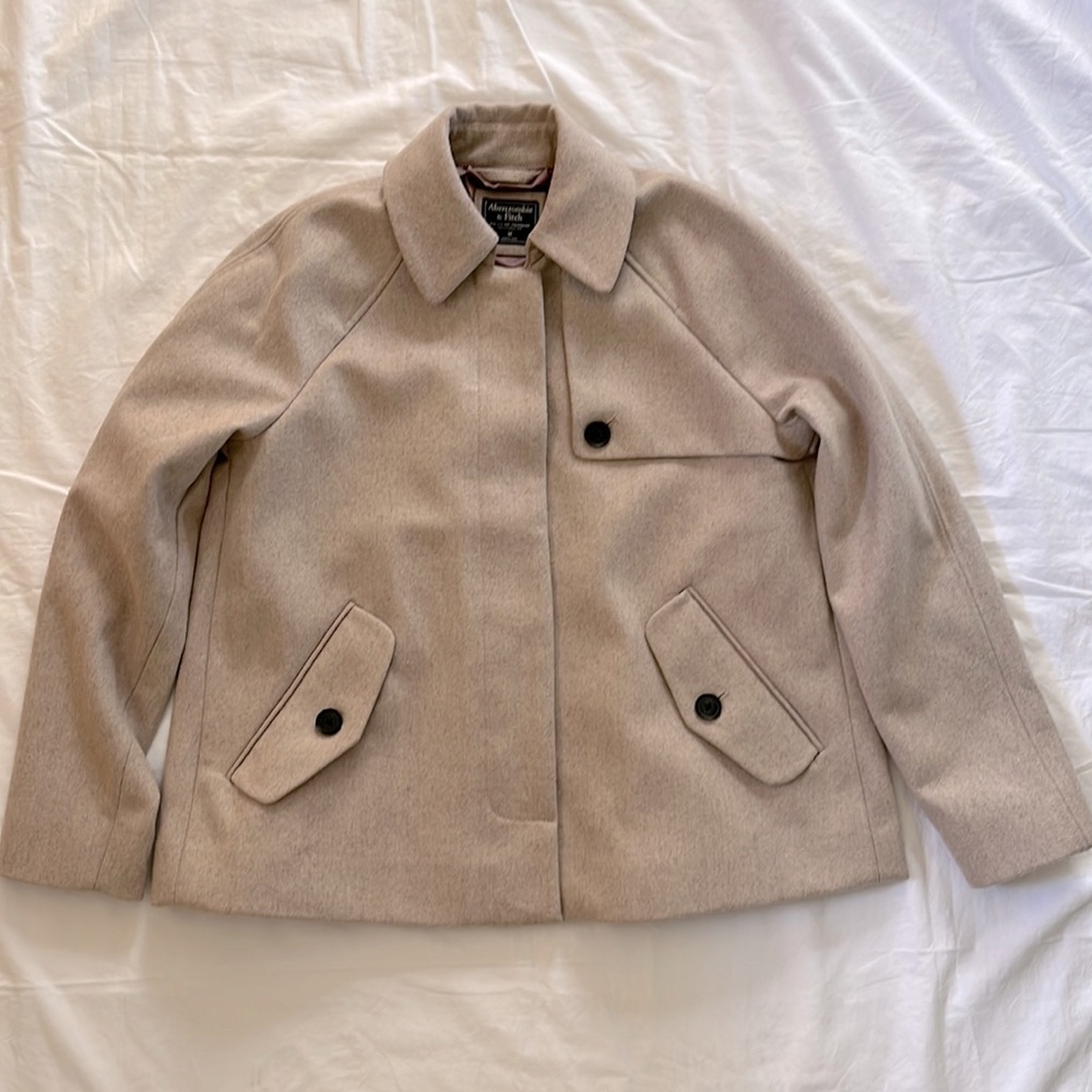 ABERCROMBIE Short, Wool Blend, Women’s Coat - Medium